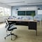 Flash Furniture 30 in D X White Oak, 70 in W X GC-M-BLK-177-WHTOAK-GG - alternate 1